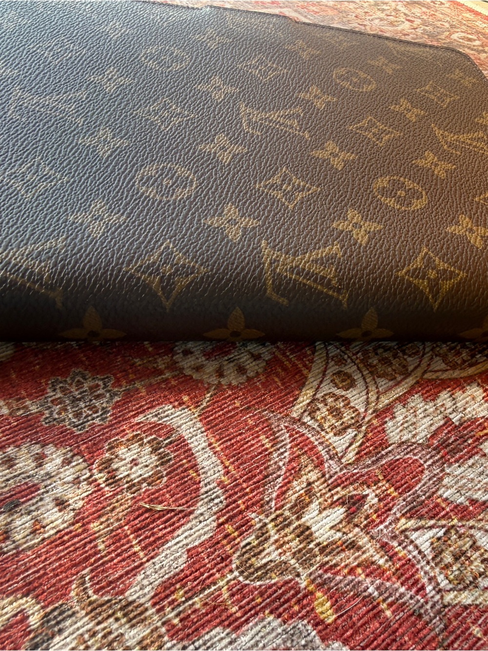Monogram Canvas Agenda Cover in Brown with Gold Hardware and Box - Picture 8 of 8